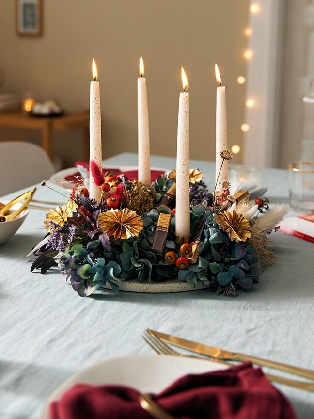 Zur Bastelidee: merci Adventskranz