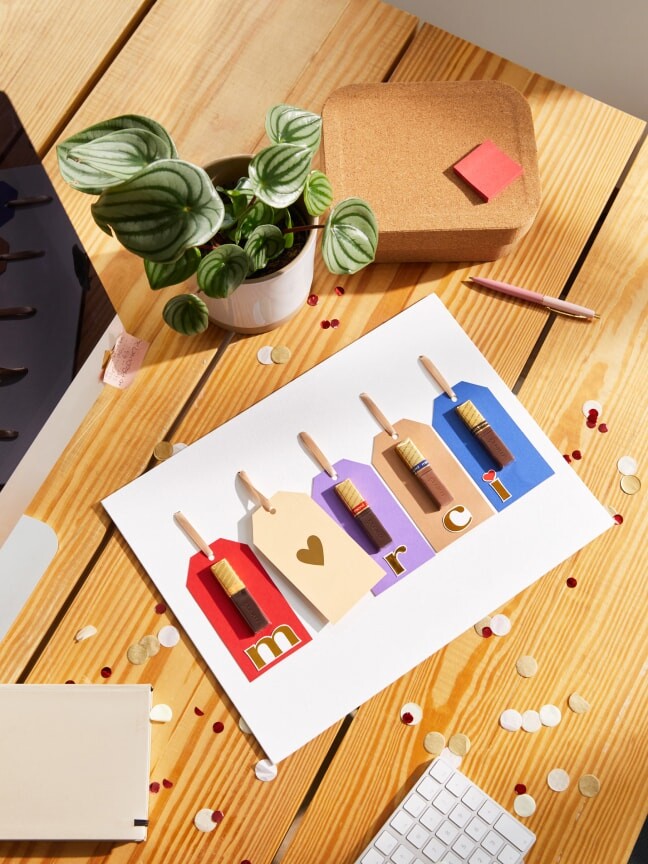 Idée de bricolage: carte d’adieu